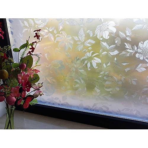 D-c-fix 346-8325 Çiçek Desen Transparan Yapışkanlı Folyo (67,5cm x 1mt)
