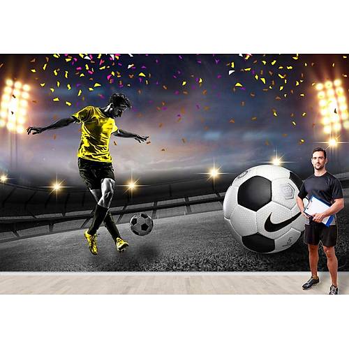 DL 7334 Futbolcu Duvar Posteri Non Woven