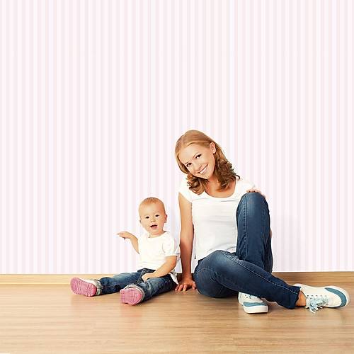 Kids Collection 15191-2 Pembe �izgili Duvar Ka��d�