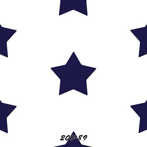 Stars And Points 200-89 Lacivert Yldzl Duvar Kad