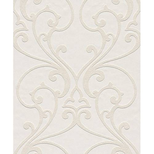 Rasch Wallton 341003 Dokulu Damask Model Boyanabilir Duvar Kad