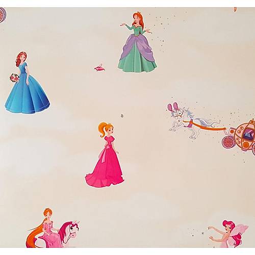 Happy Kids 1971 Prenses Desenli Duvar Kağıdı
