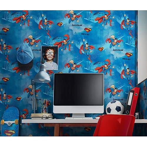 Ada Kids 8914-1 Superman ocuk Odas Duvar Kad