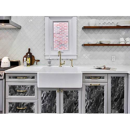 D-c-fix 346-3247 Siyah Mermer Desen Yap��kanl� Folyo (45cm x 1mt)