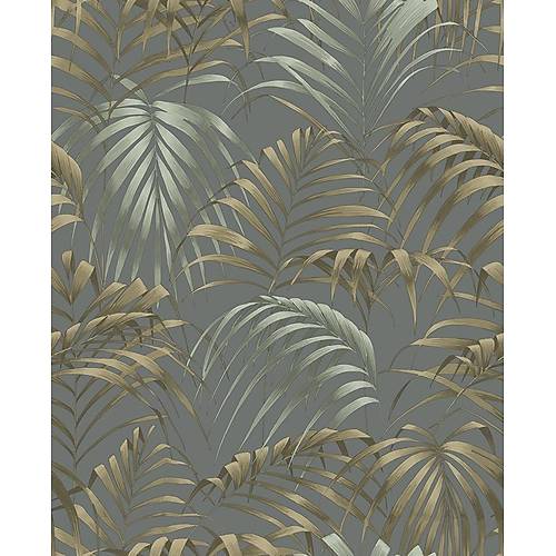 talian Secret 22864 Tropikal Yaprak Grnml Duvar Kad