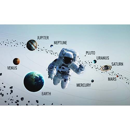 DL 7227 Astronot Grnml Duvar Posteri