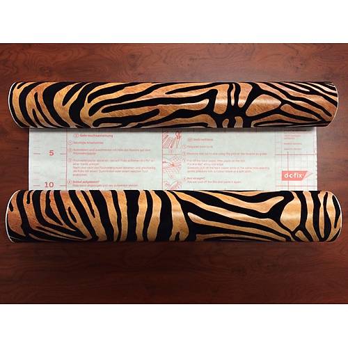 D-c-fix 293-0200 Kabartmal Zebra Desen Yapkanl Kadife Folyo