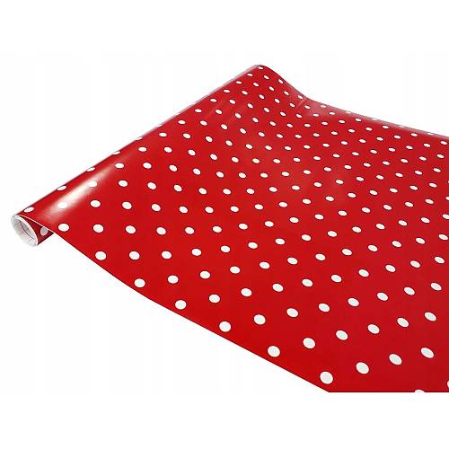 D-c-fix 346-0627 K�rm�z� Puantiye Kendinden Yap��kanl� Folyo (45cm x 2mt)