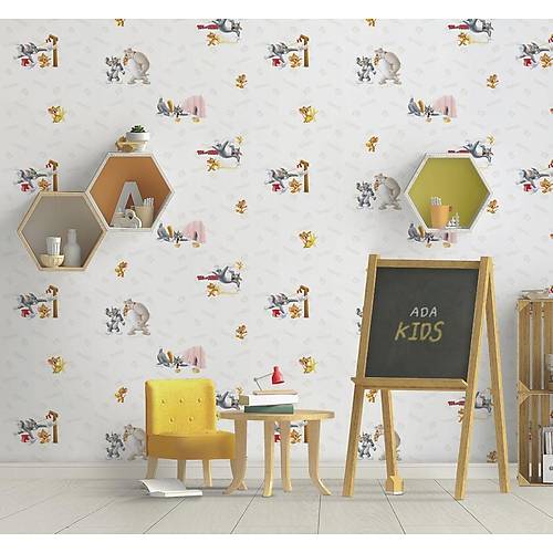 Ada Kids 8925-1 Tom ve Jerry ocuk Odas Duvar Kad