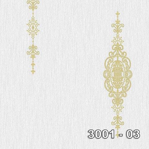 Armani 3001-03 Damask Desenli Vinil Duvar Kad