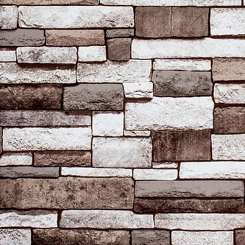 Piya More 2104 Kahverengi Ta Desenli Duvar Kad