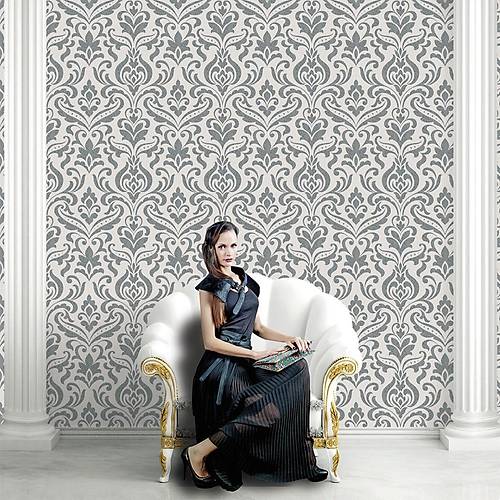 Grace 91155-4 Vinil Damask Desenli Duvar Kad