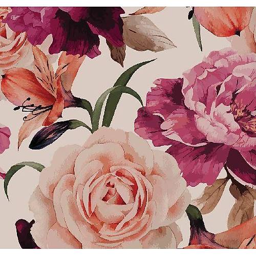 Floral Collection 5054 Gl Desenli Duvar Kad