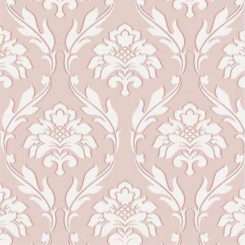 Forever 14710 Pembe Damask Desenli Duvar Kad