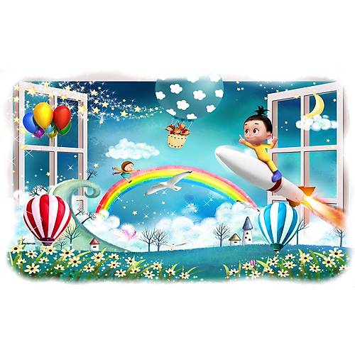 DL 7120 Gkkua Grnml Duvar Posteri