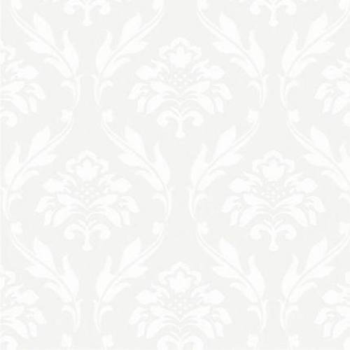 Forever 15101 Beyaz Damask Desenli Duvar Kad