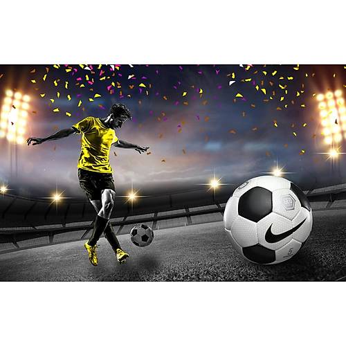 DL 7334 Futbolcu Duvar Posteri Non Woven
