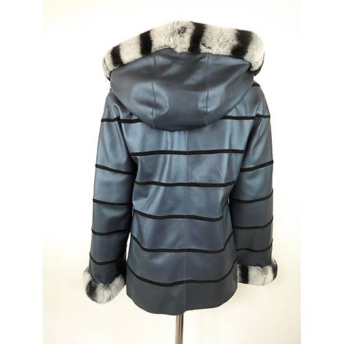 %100 GEREK DER MYRA BLUE DUBLE KADIN CEKET