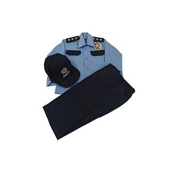 ocuk Polis Mavi niforma Takm