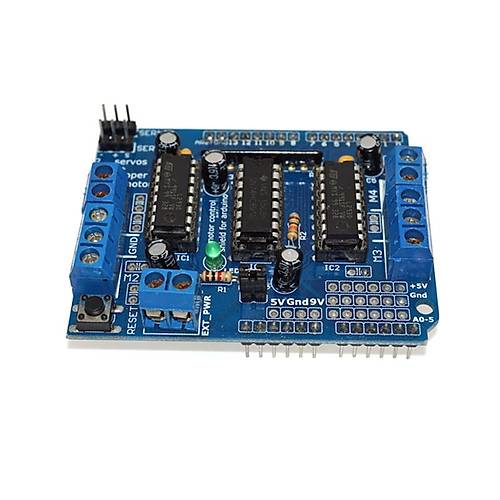 2 Kanal Motor Src ve I/O Shield  (L298D Chipset)