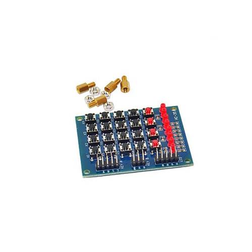 4x4 (+4) Matris Tu Takm Modl (20x Dip Switch + 8 Led)