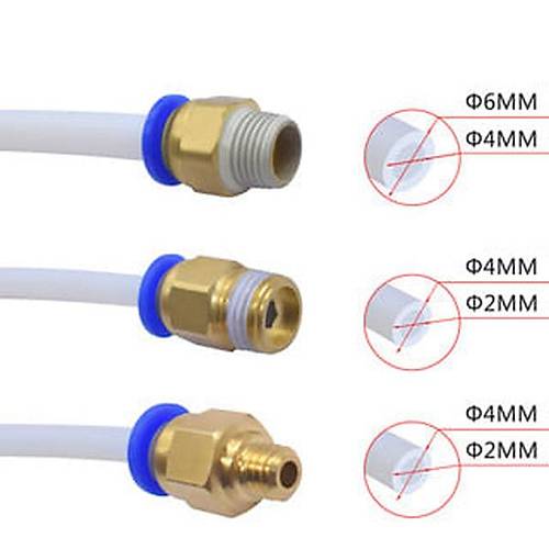 Mavi Teflon Hortum iin Nipple (M6 - 4/2mm)