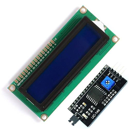 1602A Karakter LCD / Mavi (Siyah I2C Modl )