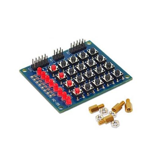 4x4 (+4) Matris Tu Takm Modl (20x Dip Switch + 8 Led)