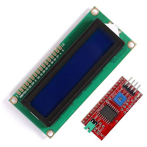 1602A Karakter LCD / Mavi (Krmz I2C Modl )