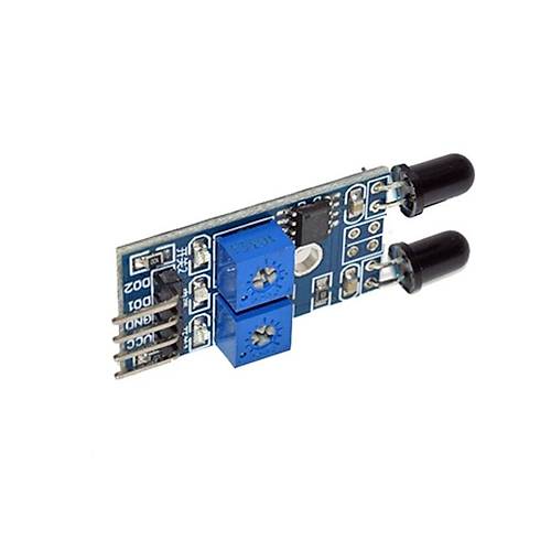 2 Kanal  (IR) Alev Sensr (Mavi Board / LM393 Chipset)