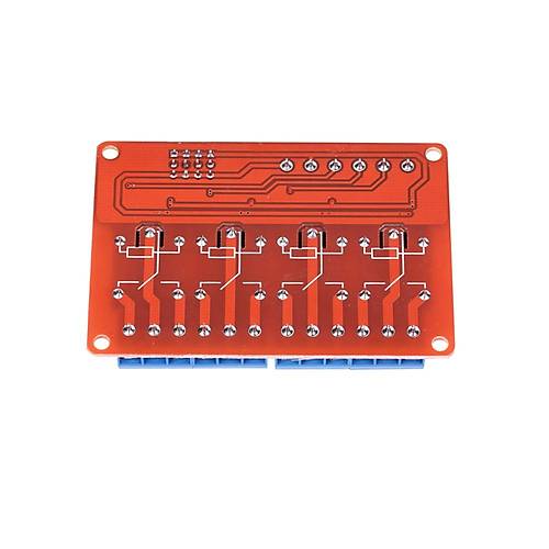 4 Kanal Rle Modl (Dk Kenar [0V] veya Yksek Kenar [5V] Tetikleme)