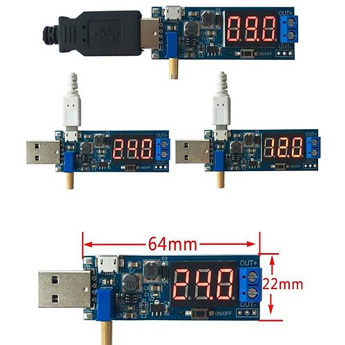 5V to 3.3V 9V 12V 24V desktop power module