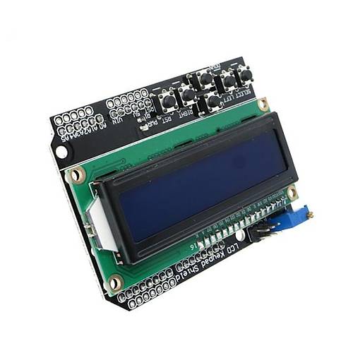 LCD1602 + Tu Takm Shield V2.0 (Mavi - Arduino)