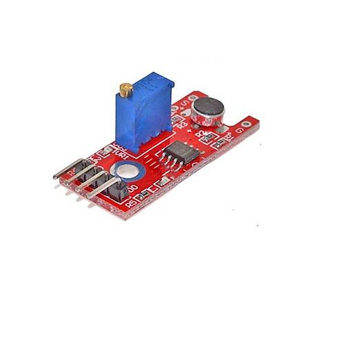 LM393 Mikrofon Modl V2.1 (4Pin - Krmz Board)