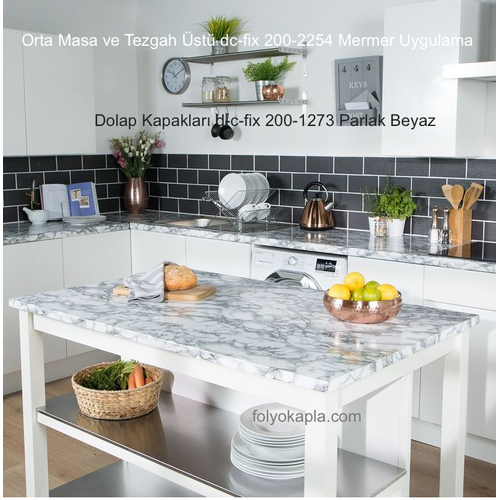 d-c-fix 200-2254 Siyah Hareli Mermer Uygulama