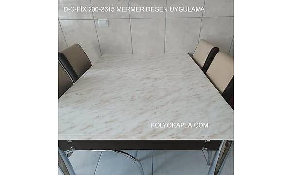d-c-fix 200-2615 Kahve Hareli Krem Zemin Mermer Yapkanl Folyo Uygulama