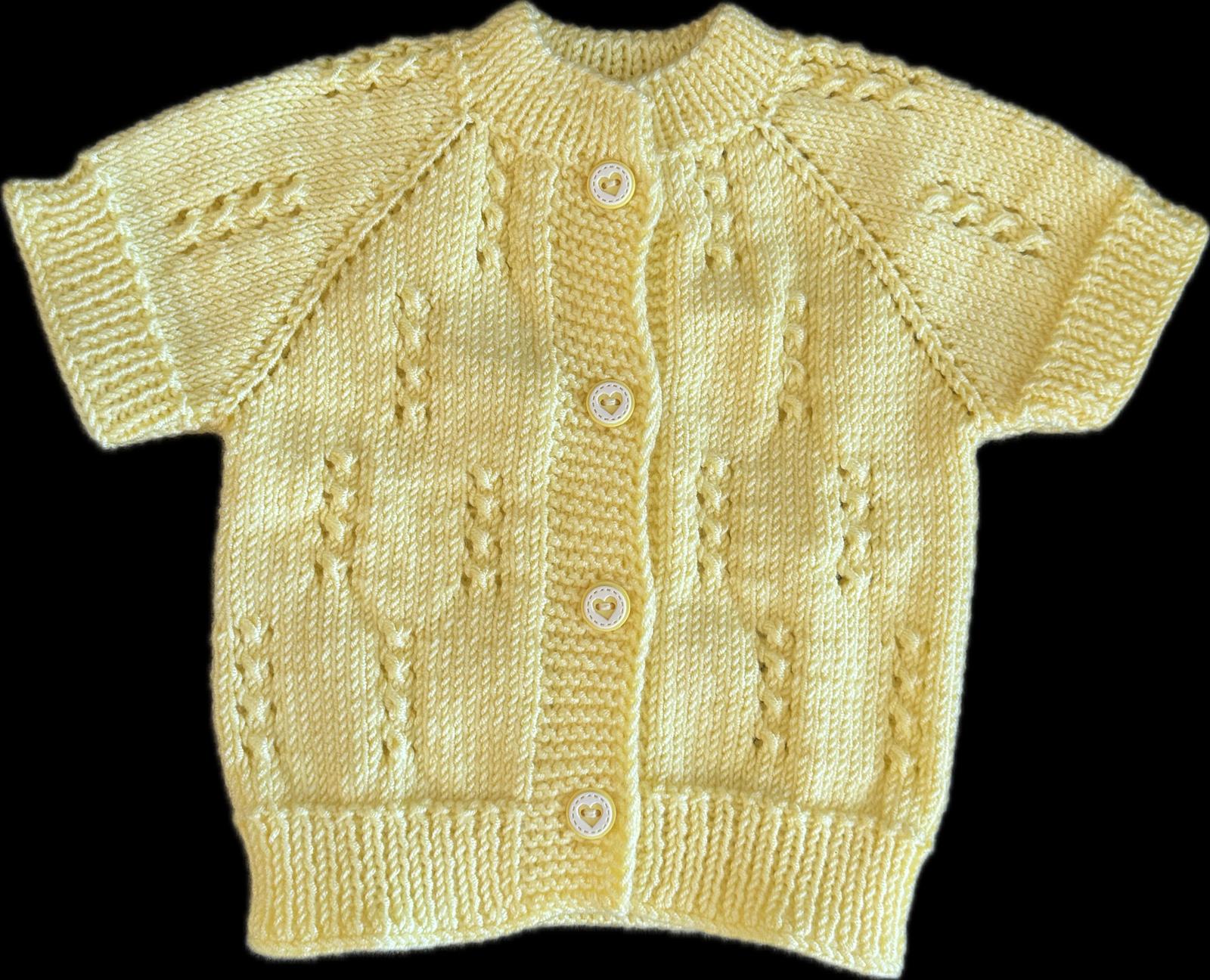 El Örgüsü Bebek Yelek O - 9 Aylik