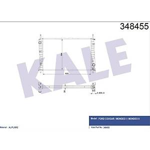 FORD MONDEO 1993-2000 2.0 , 2000 MOTOR ZETEC RADYAT�R - KALE