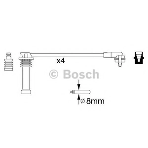 FORD ESCORT CLX 16V ZETEC MOTOR  1991-2000 BUJ� KABLOSU TAKIM  | BOSCH