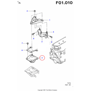 FORD FESTA MOTOR TAKOZU 1996-2001