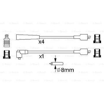 FORD TAUNUS 1.6-2.0 1976-1993 BUJ KABLOSU TAKIM - BOSCH