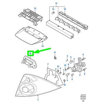 FORD MONDEO MK3 ARKA PLAKA LAMBASI 2001-2006