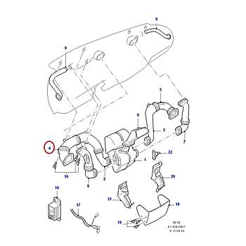 FORD TRANST T12-T15 KALORFER HAVA BORUSU DI SOL 1994-2000