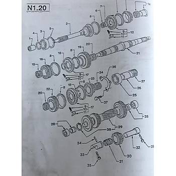 FORD TRANST 1-2 KOMPLE SENKROME MT-75 - 1993-2001