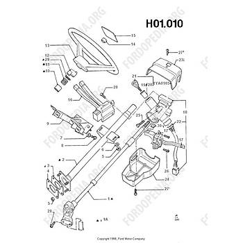FORD TRANST T12-T15 Braket - direksiyon kolonu destei 1993-2000