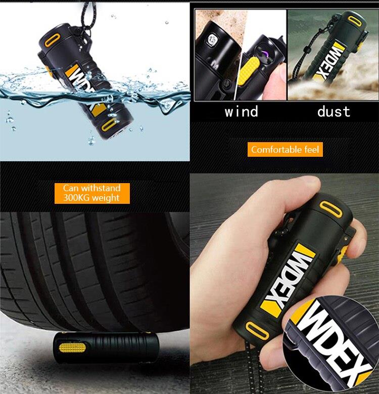 Plazma Ark Alevsiz Çakmak Su Geçirmez Outdoor USB Şarjlı Boyun Askılı