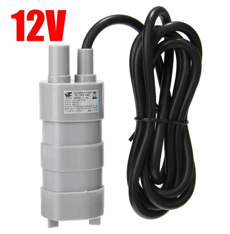 5M Yüksek Akış Dalgıç Su Pompası 600L/H 12V IP68 Su Geçirmez 
