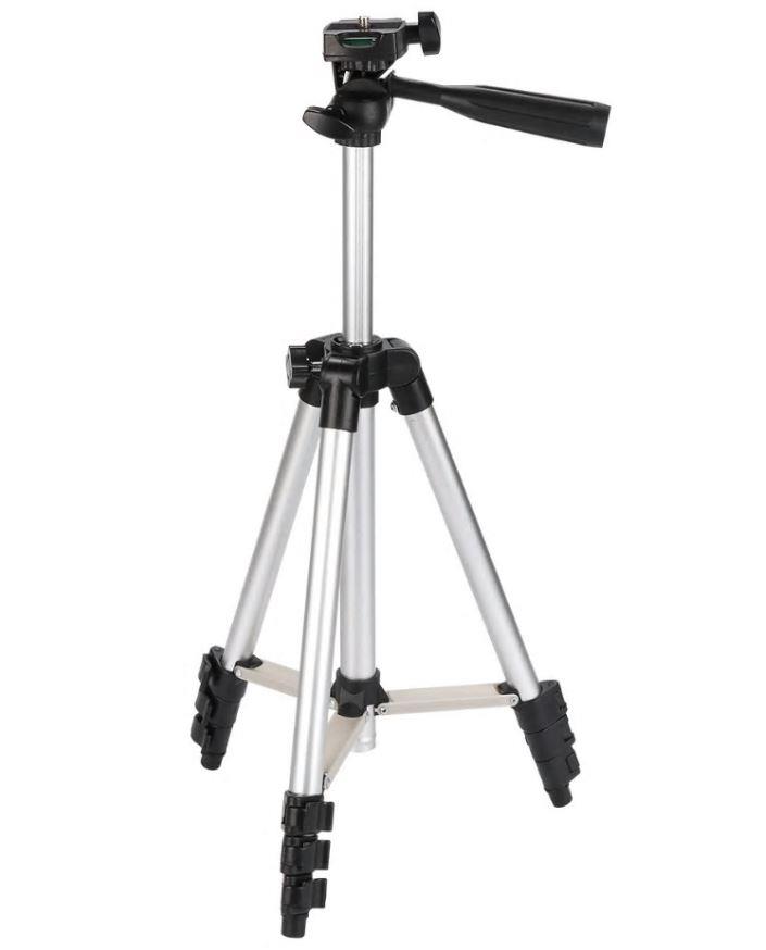 Alüminyum Tripod Stand Telefon Tutucu Aparatı 4 Segmentli  Naylon Taşıma Çantalı 