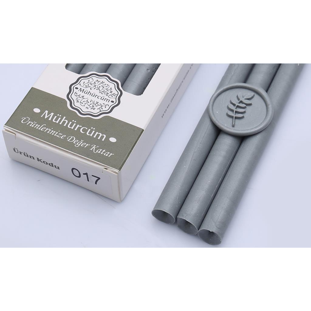 Mühür Mumu Çubuk 11mm x 120mm 10 lu Paket Model No:17 (KOYU GRİ)