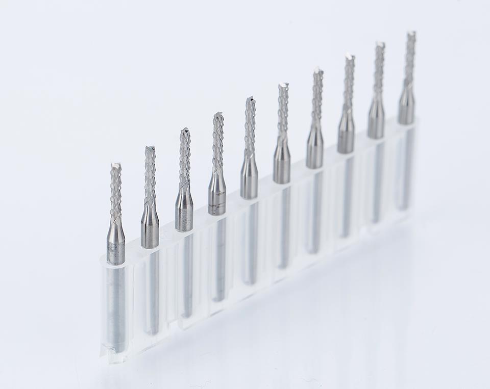 Tungsten Karbür PCB Kesme CNC Freze Ahşap İşleme 1.8mm 10 Adet 